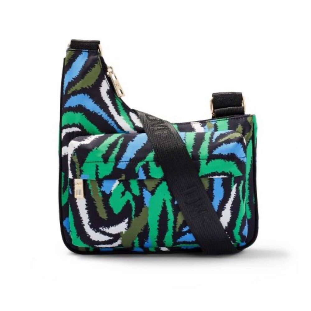 Disco Zebra Green Utility Crossbody Bag - DVF